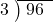  \setstretch{0.8} \begin{array}{rcc} \cline{2-3} \kern1em3& \kern-0.6em {\big)} \kern0.1em & \hspace{-0.8em} 96 \\ \end{array}